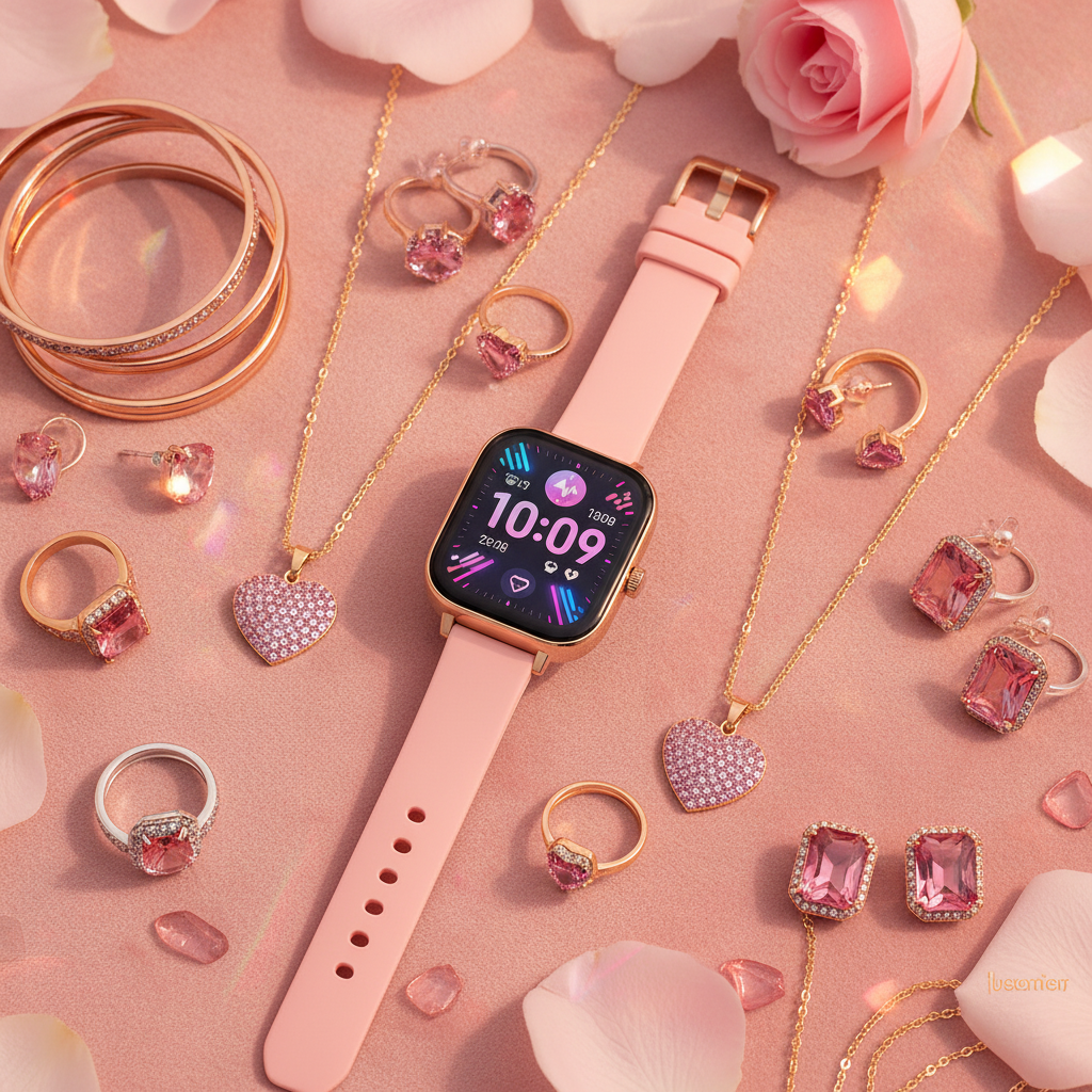 Set Bijoux & Montre Électronique | 5 ou 6 Pièces Tendance