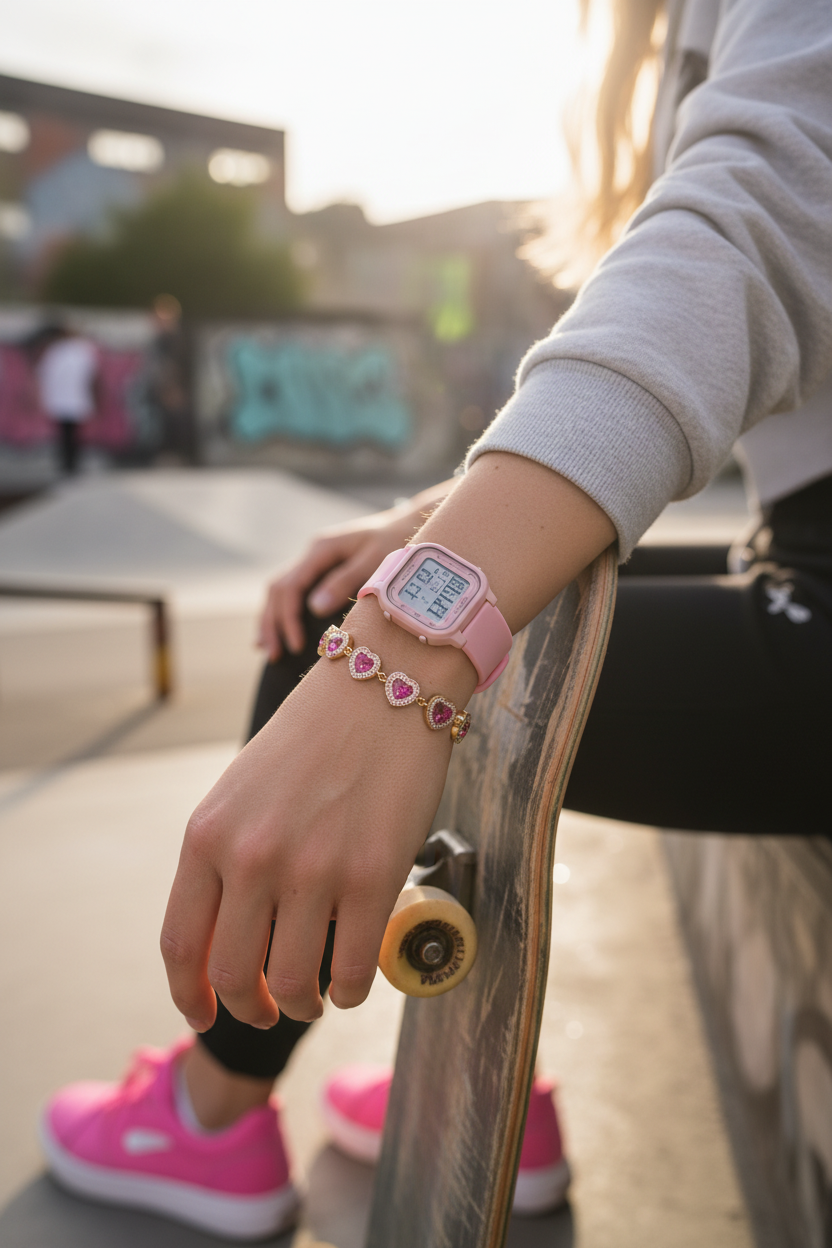 Set Bijoux & Montre Électronique | 5 ou 6 Pièces Tendance