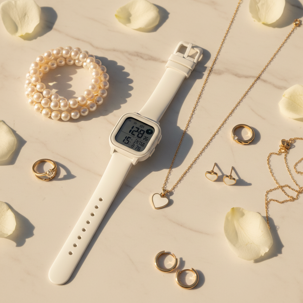 Set Bijoux & Montre Électronique | 5 ou 6 Pièces Tendance