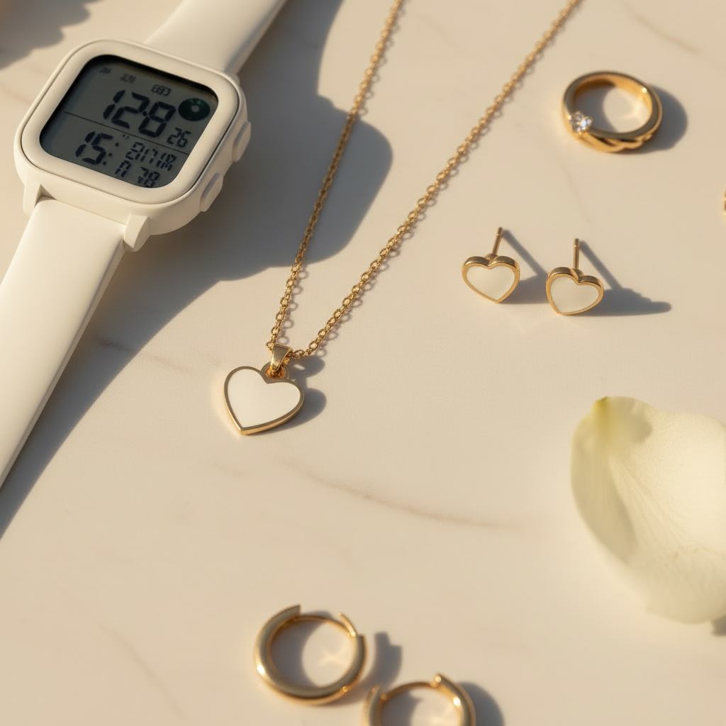 Set Bijoux & Montre Électronique | 5 ou 6 Pièces Tendance
