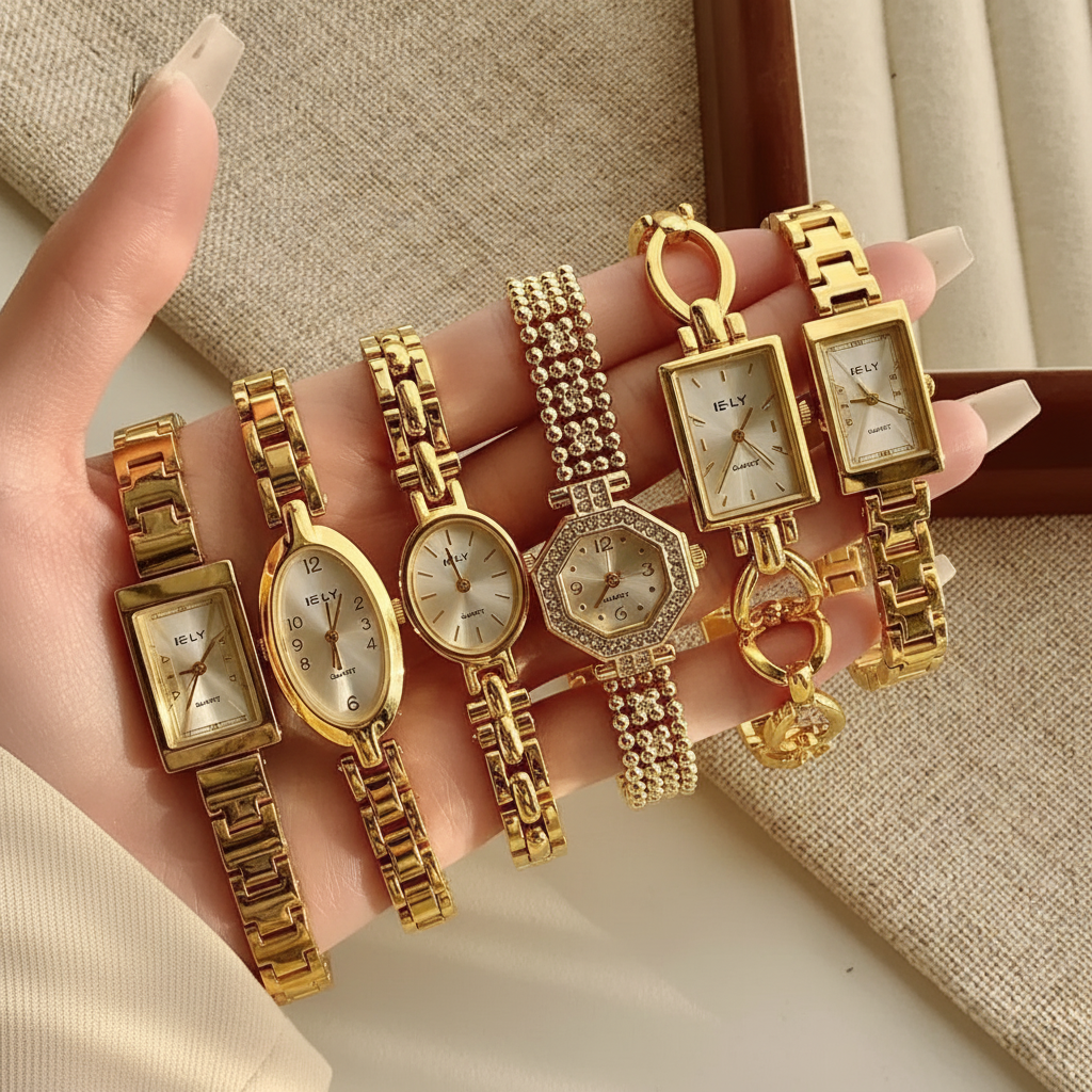 Montre Bracelet Dorée Femme | Style Luxe & Élégant | Quartz
