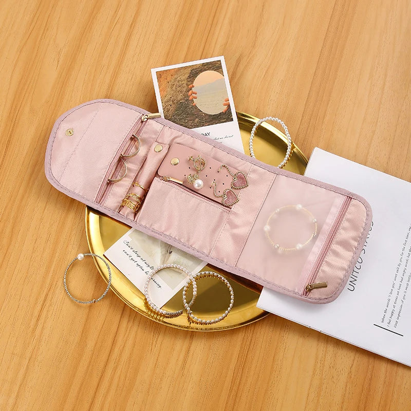 Pochette Rangement Bijoux – Organisateur de Voyage Pliable