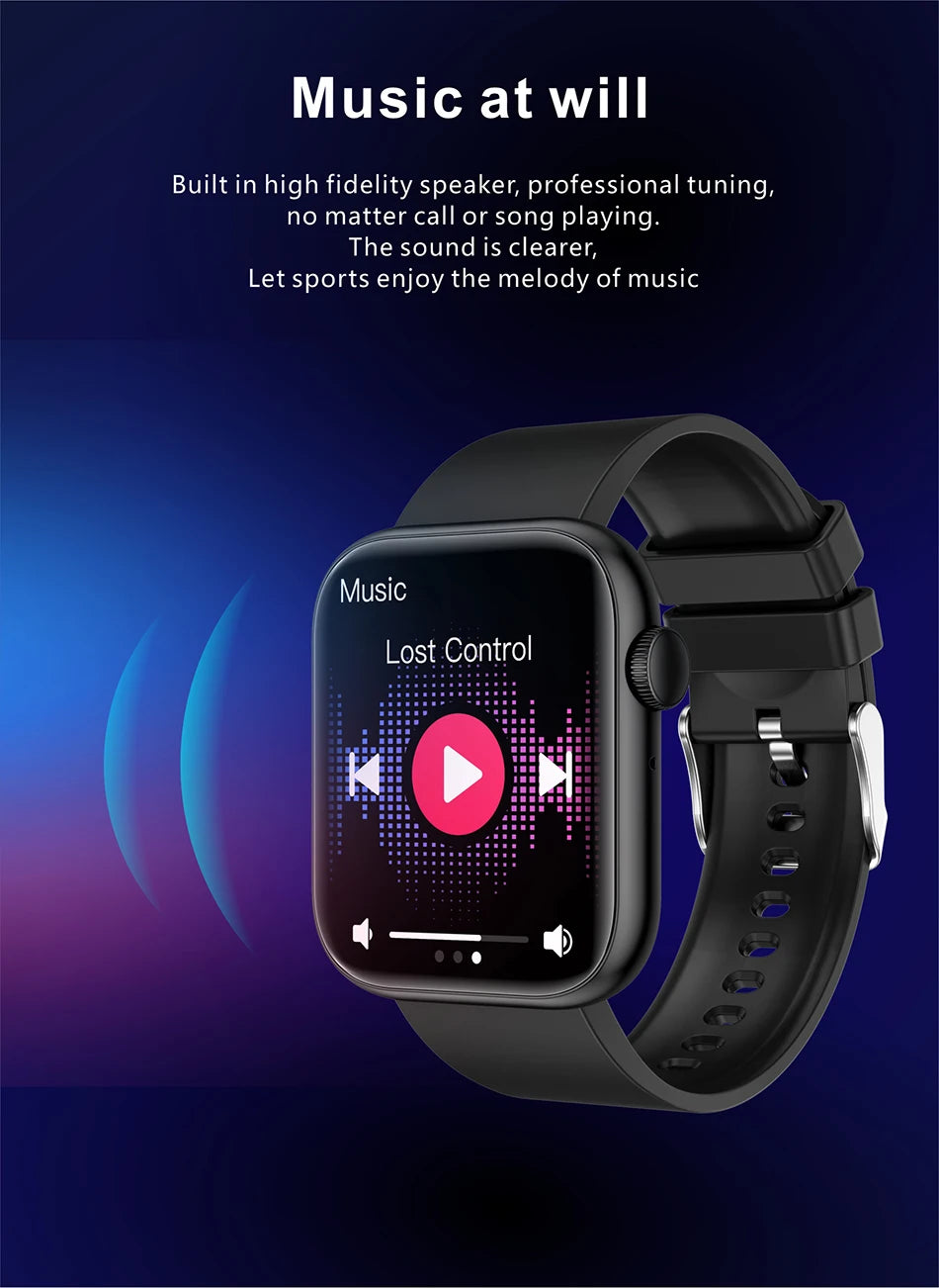 Montre Connectée Femme LIGE — Écran 1,85", Appel Bluetooth, Suivi Santé & Sport