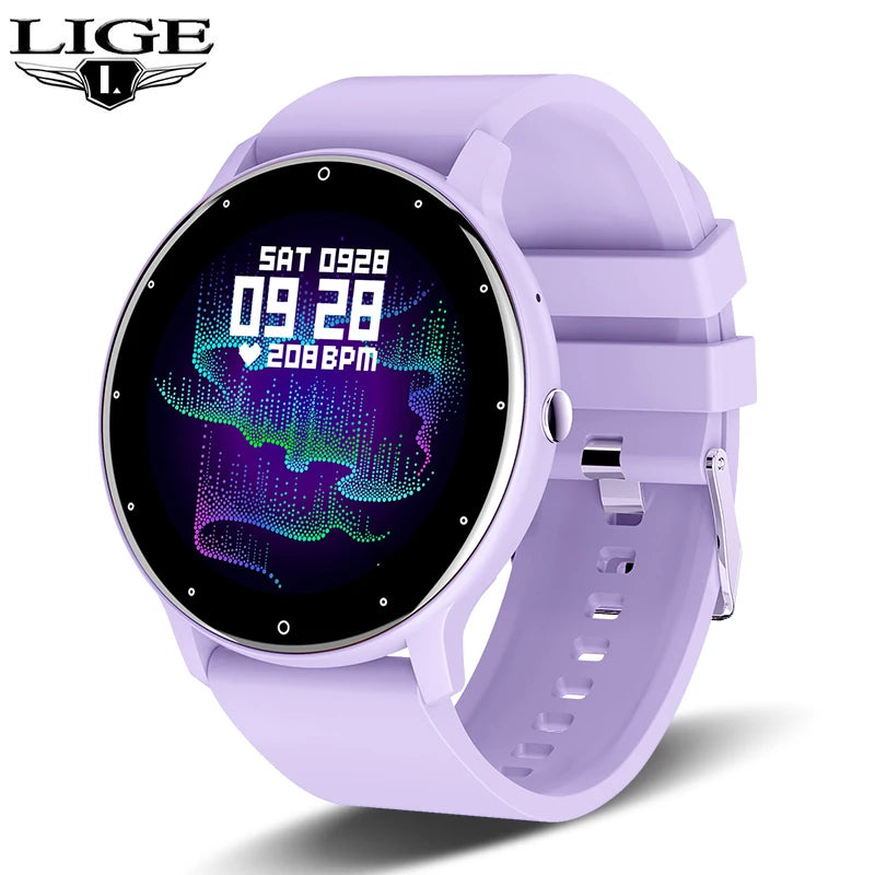 Montre Connectée LIGE — Écran Rond Tactile, Appel Bluetooth, Suivi Santé & Sport