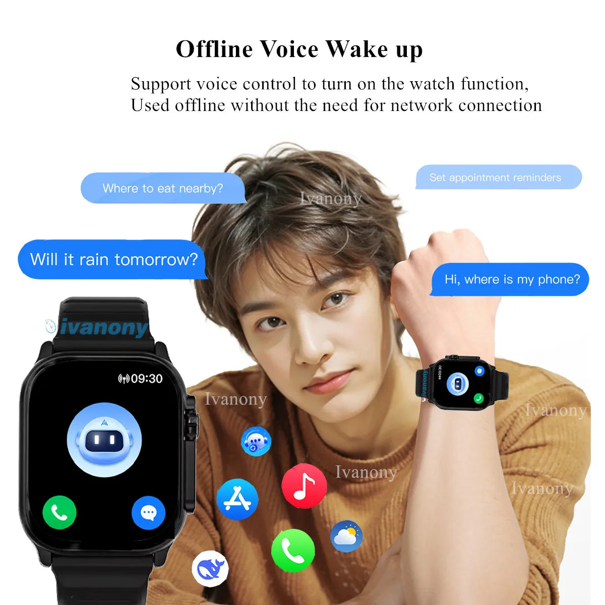 Montre Connectée HK11 Ultra 3 — Écran AMOLED 2,02", Appel Bluetooth, Boussole & IA