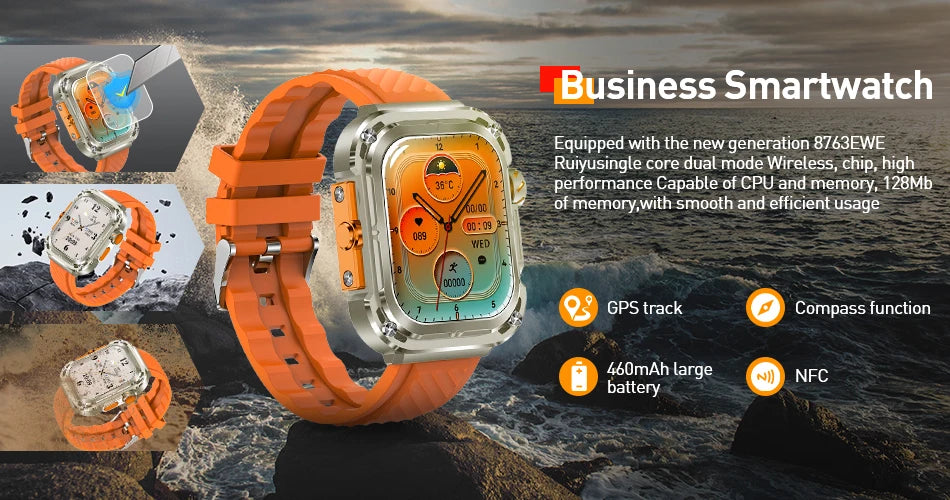 Montre Connectée Femme LIGE — Écran 1,85", Appel Bluetooth, Suivi Santé & Sport