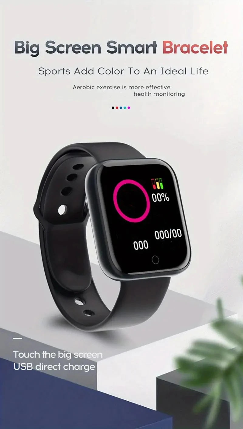 Bracelet Connecté Sport — Bluetooth, Contrôle Musical & Fitness