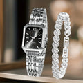 Montre Femme Carrée — Style Instagram · Bracelet Acier · Quartz