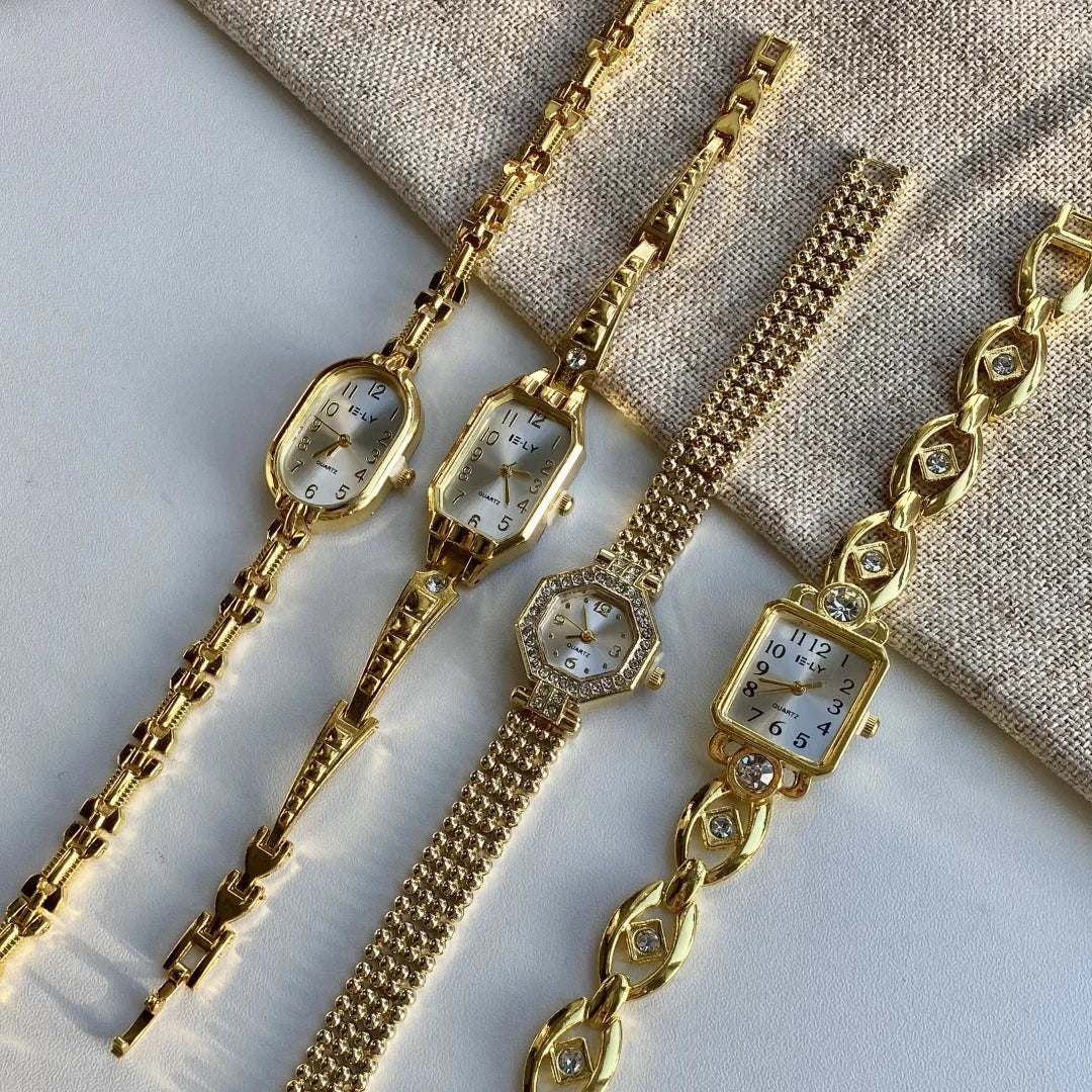 Montre Bracelet Dorée Femme | Style Luxe & Élégant | Quartz