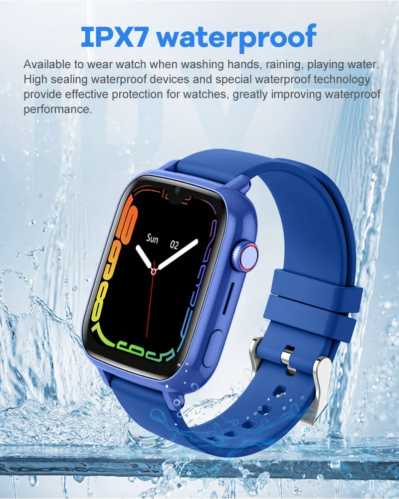 Montre Connectée Enfant 4G — GPS, Appel Vidéo, SOS & Caméra
