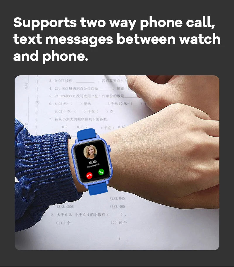 Montre Connectée Enfant 4G — GPS, Appel Vidéo, SOS & Caméra