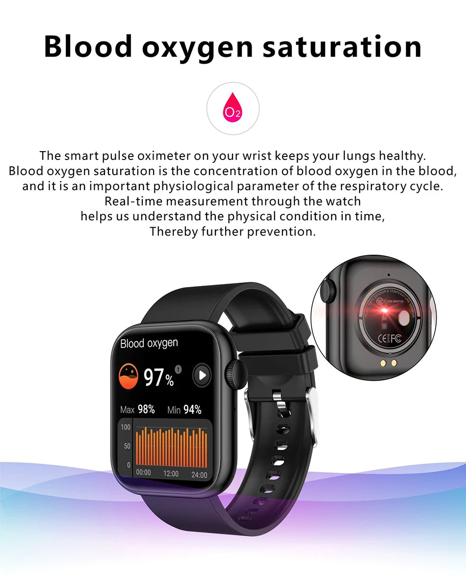 Montre Connectée Femme LIGE — Écran 1,85", Appel Bluetooth, Suivi Santé & Sport