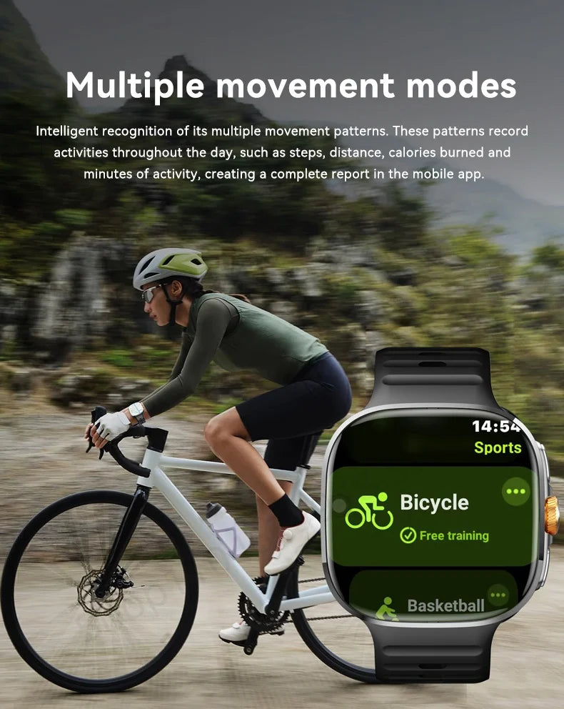 M99 Smartwatch 5G — Écran AMOLED 2,4" | Caméra Rotative | GPS, NFC, Wi-Fi | Android Wear