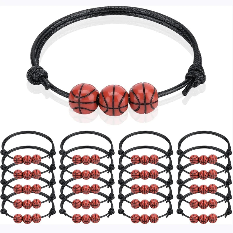 Bracelets Sport Lot de 20 — Basketball, Football, Soccer, Baseball | Cadeau Sport