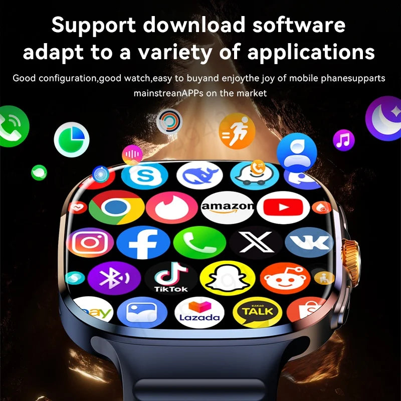M99 Smartwatch 5G — Écran AMOLED 2,4" | Caméra Rotative | GPS, NFC, Wi-Fi | Android Wear