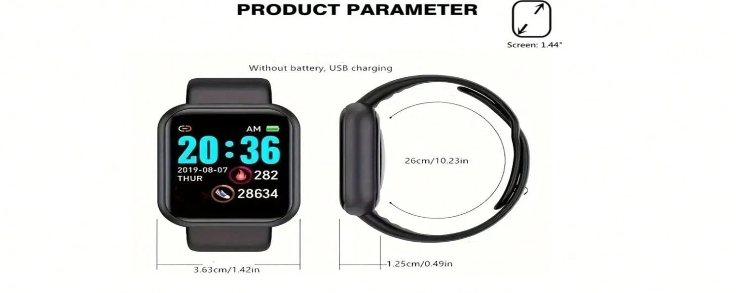 Bracelet Connecté Sport — Bluetooth, Contrôle Musical & Fitness
