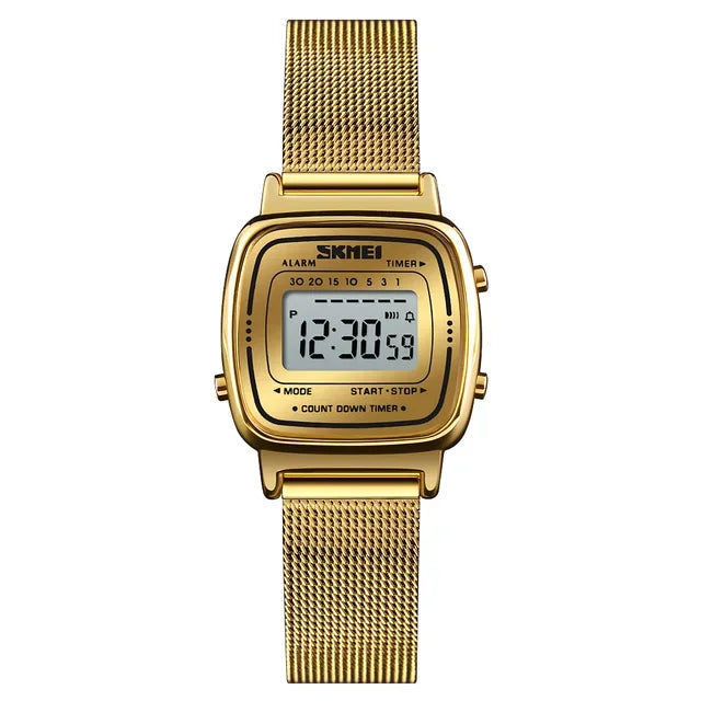 Montre Femme SKMEI 1901 — Digitale, Chrono, Calendrier & Résistante à l'Eau
