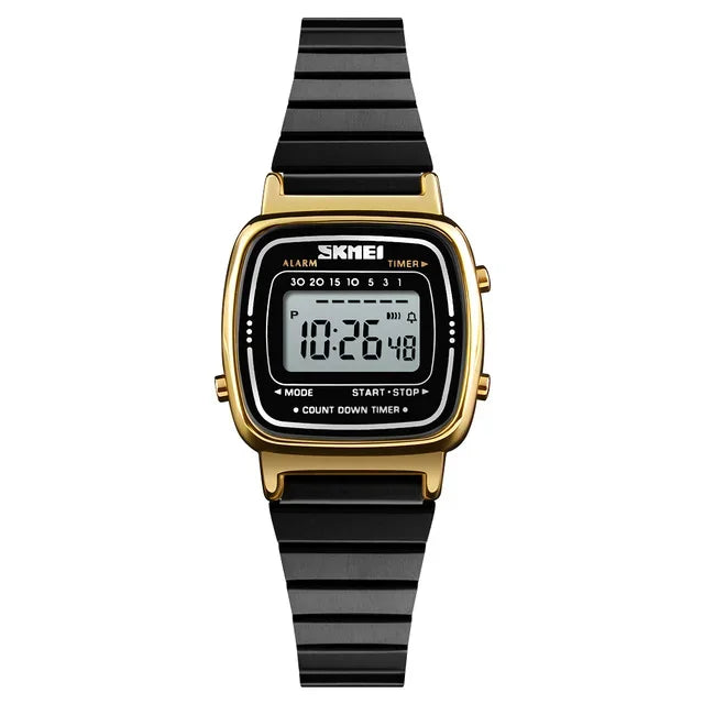 Montre Femme SKMEI 1901 — Digitale, Chrono, Calendrier & Résistante à l'Eau
