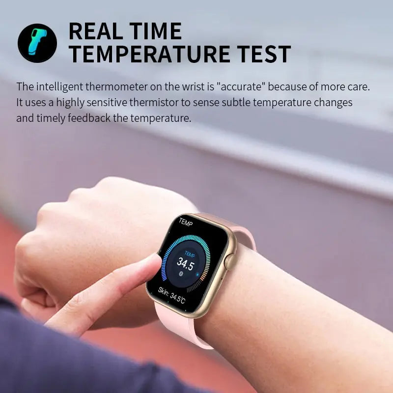 Montre Connectée Femme LIGE — Écran 1,85", Appel Bluetooth, Suivi Santé & Sport