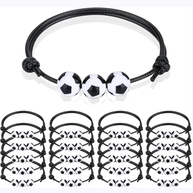 Bracelets Sport Lot de 20 — Basketball, Football, Soccer, Baseball | Cadeau Sport