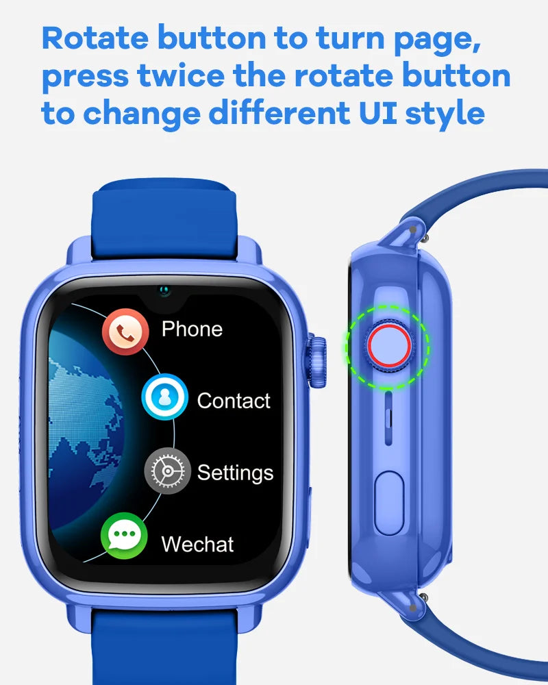 Montre Connectée Enfant 4G — GPS, Appel Vidéo, SOS & Caméra