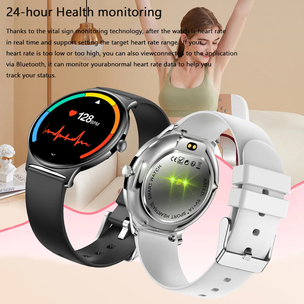 Montre Connectée Ultra Fine Femme – Écran AMOLED 1,43” & Appels Bluetooth