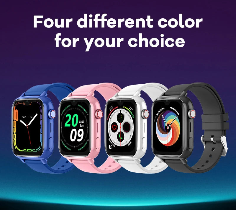 Montre Connectée Enfant 4G — GPS, Appel Vidéo, SOS & Caméra