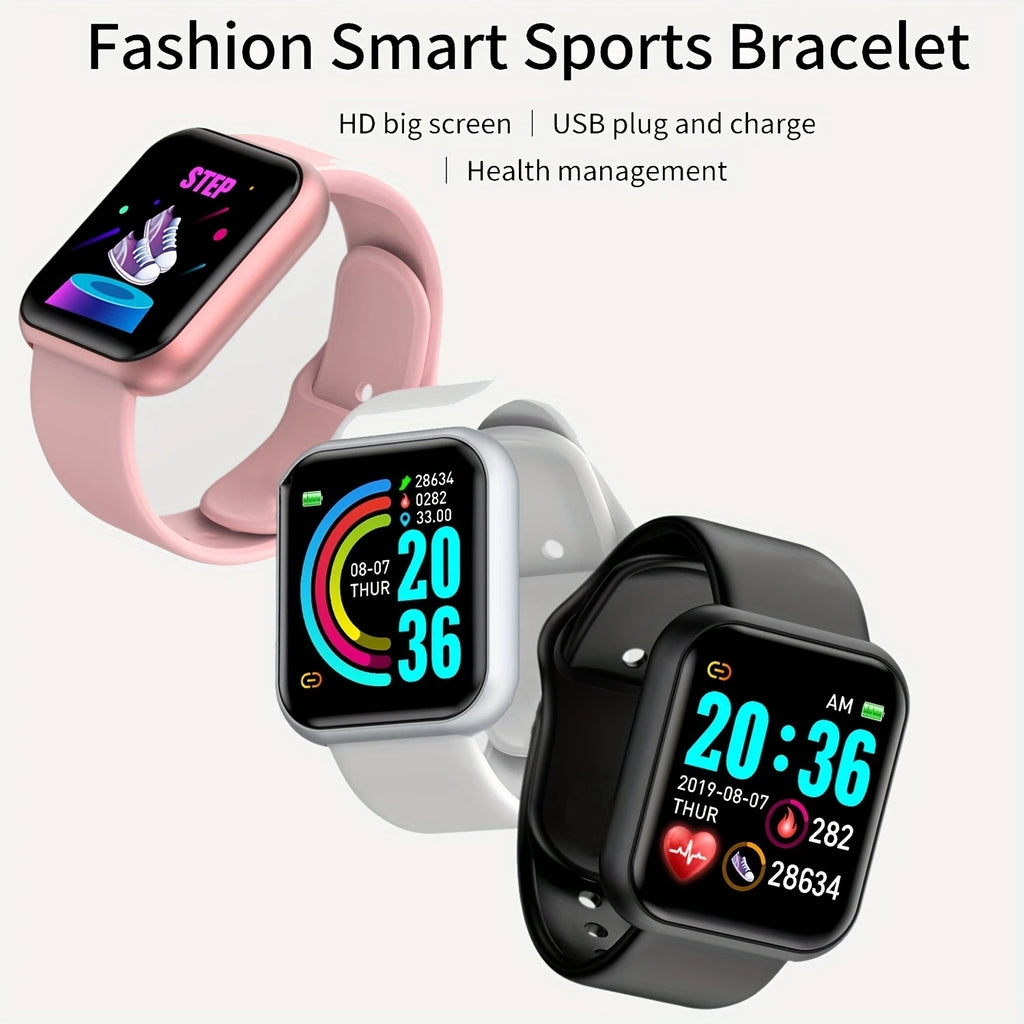 Bracelet Connecté Sport — Bluetooth, Contrôle Musical & Fitness