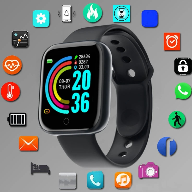 Bracelet Connecté Sport — Bluetooth, Contrôle Musical & Fitness