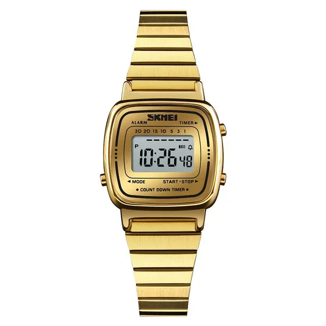 Montre Femme SKMEI 1901 — Digitale, Chrono, Calendrier & Résistante à l'Eau