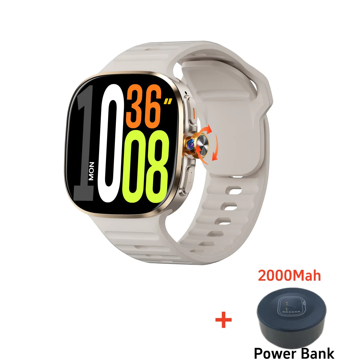 M99 Smartwatch 5G — Écran AMOLED 2,4" | Caméra Rotative | GPS, NFC, Wi-Fi | Android Wear