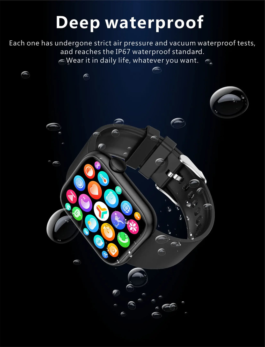 Montre Connectée Femme LIGE — Écran 1,85", Appel Bluetooth, Suivi Santé & Sport