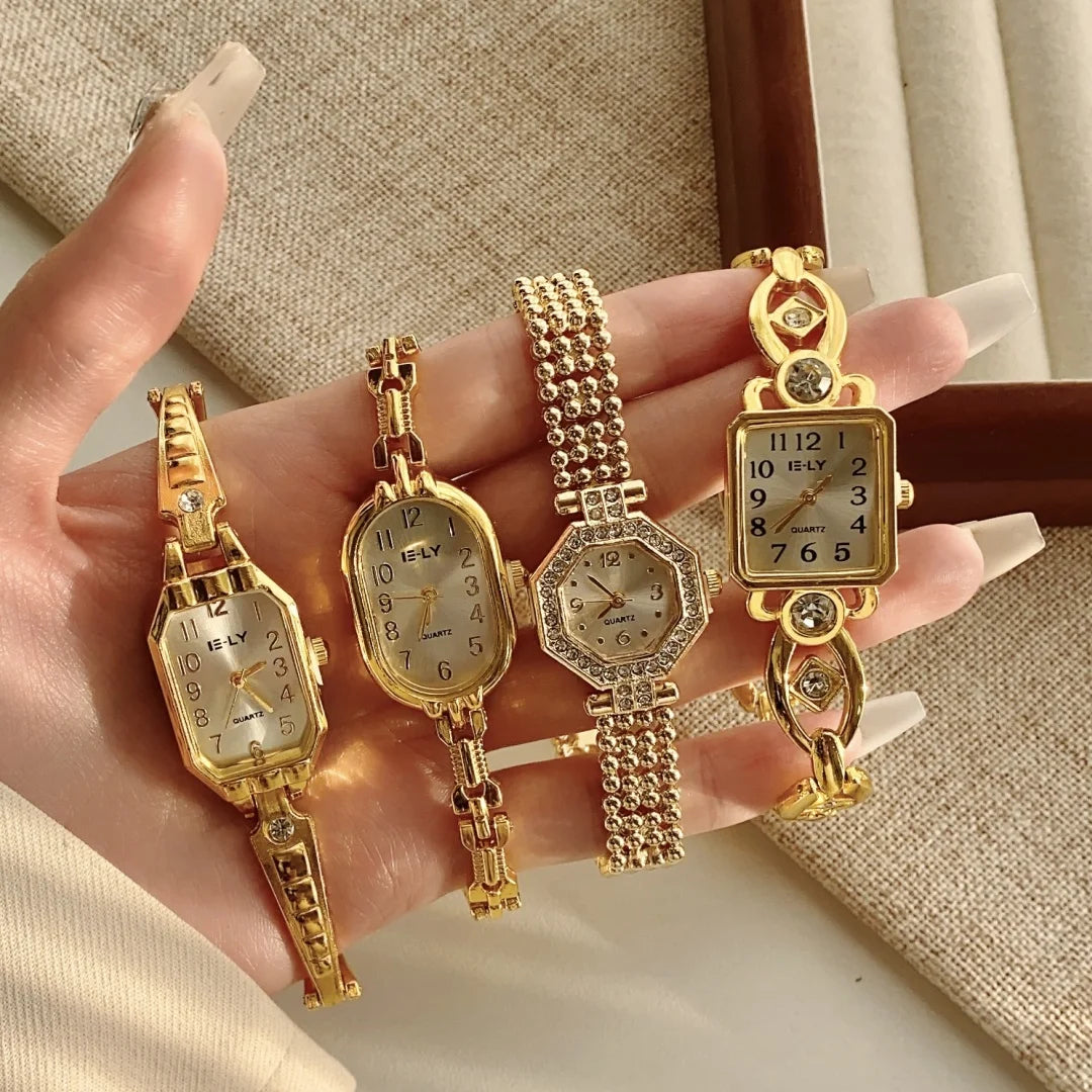 Montre Bracelet Dorée Femme | Style Luxe & Élégant | Quartz