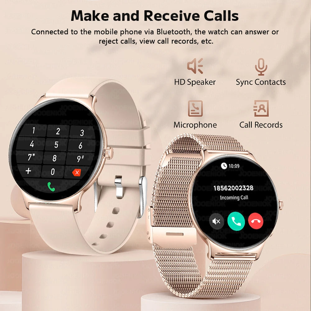 Montre Connectée Ultra Fine Femme – Écran AMOLED 1,43” & Appels Bluetooth