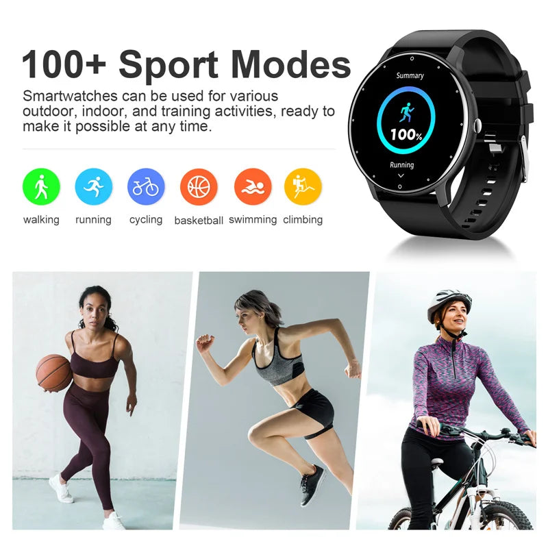 Montre Connectée LIGE — Écran Rond Tactile, Appel Bluetooth, Suivi Santé & Sport