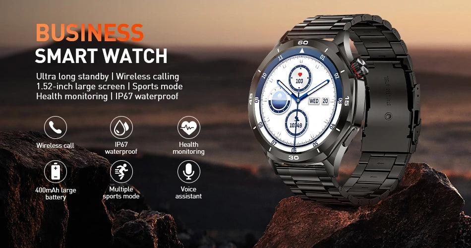 Montre Connectée Femme LIGE — Écran 1,85", Appel Bluetooth, Suivi Santé & Sport