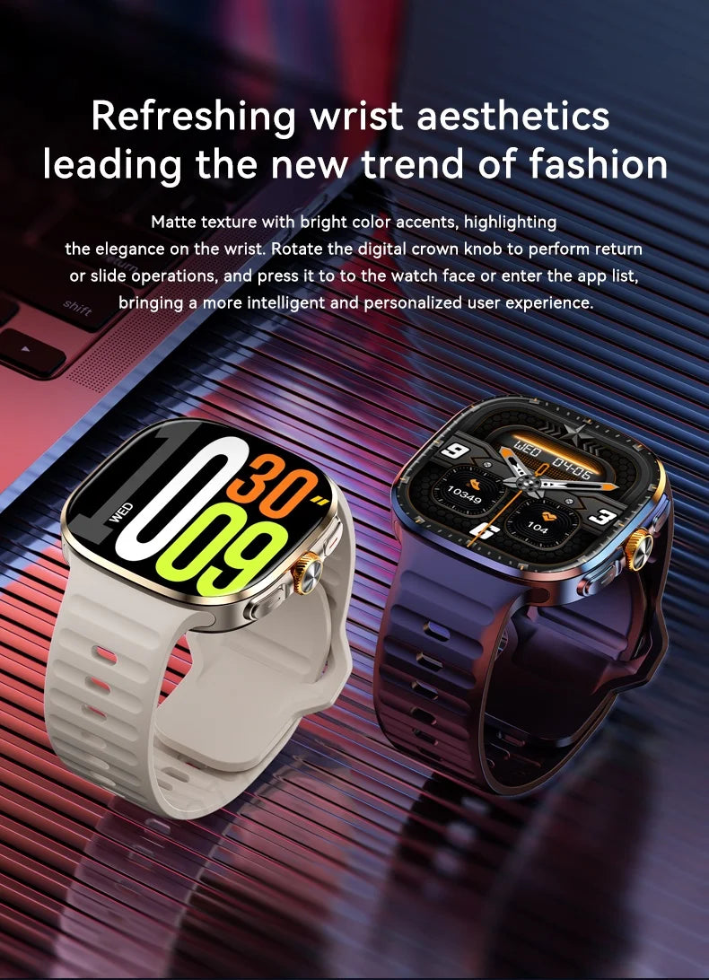 M99 Smartwatch 5G — Écran AMOLED 2,4" | Caméra Rotative | GPS, NFC, Wi-Fi | Android Wear