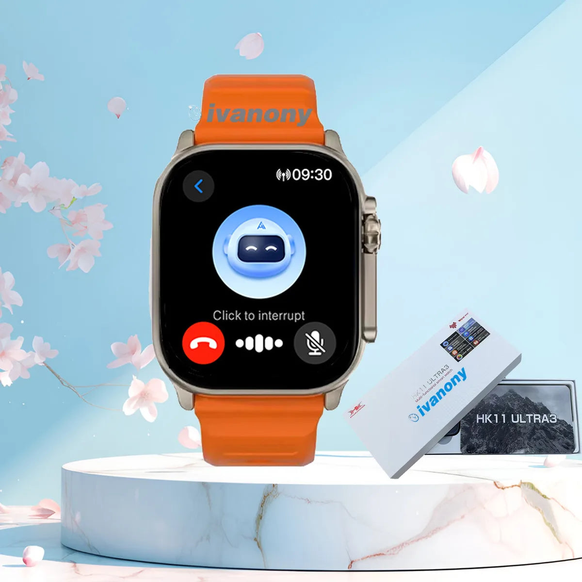Montre Connectée HK11 Ultra 3 — Écran AMOLED 2,02", Appel Bluetooth, Boussole & IA