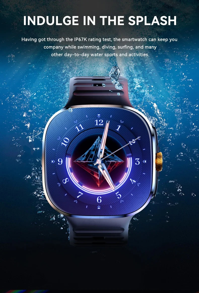 M99 Smartwatch 5G — Écran AMOLED 2,4" | Caméra Rotative | GPS, NFC, Wi-Fi | Android Wear