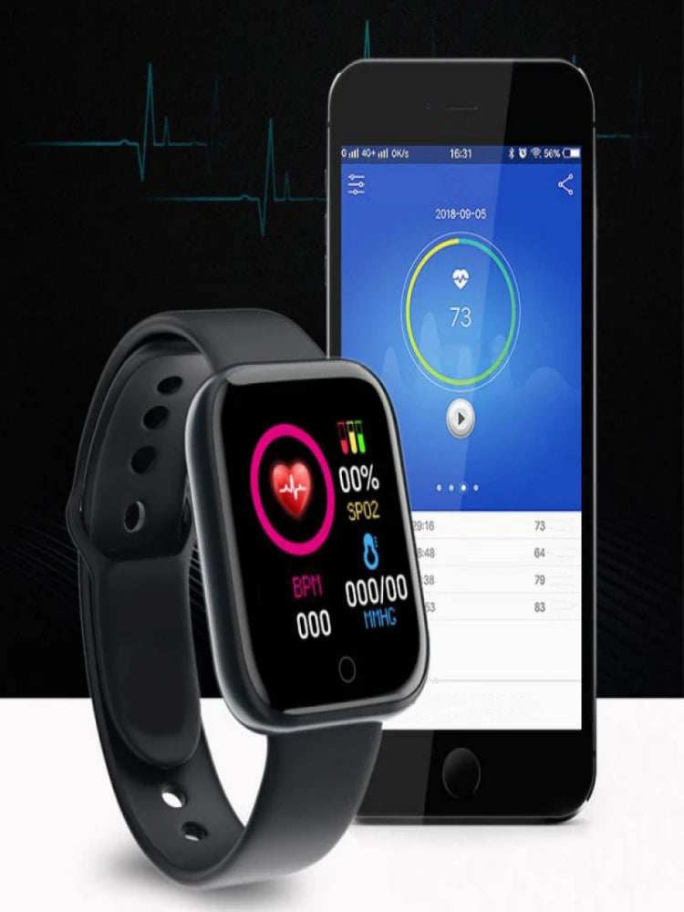 Bracelet Connecté Sport — Bluetooth, Contrôle Musical & Fitness