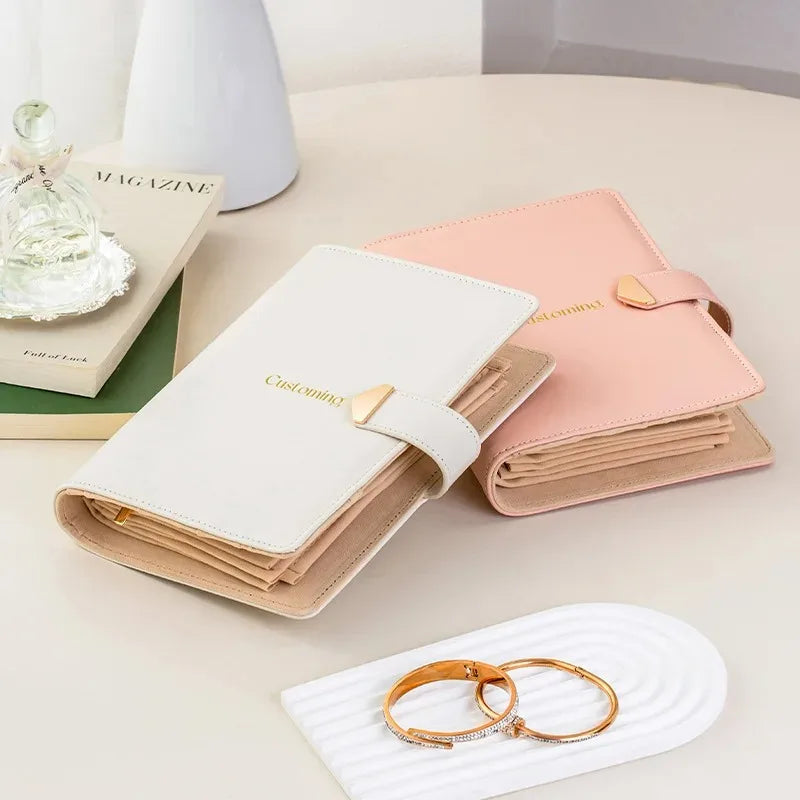 Pochette Organisateur Bijoux Style Livre – Voyage & Quotidien | Cuir PU