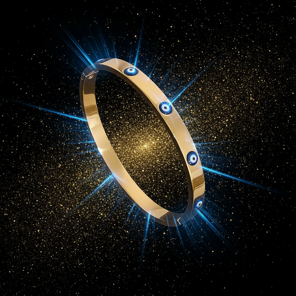 Bracelet manchette œil turc