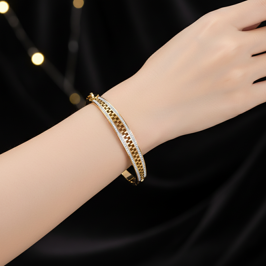 Bracelet Or porté