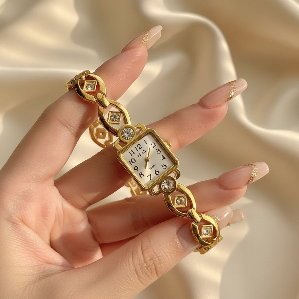 Montre Bracelet Dorée Femme | Style Luxe & Élégant | Quartz