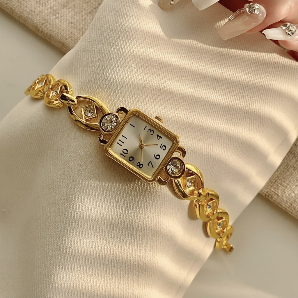 Montre Bracelet Dorée Femme | Style Luxe & Élégant | Quartz