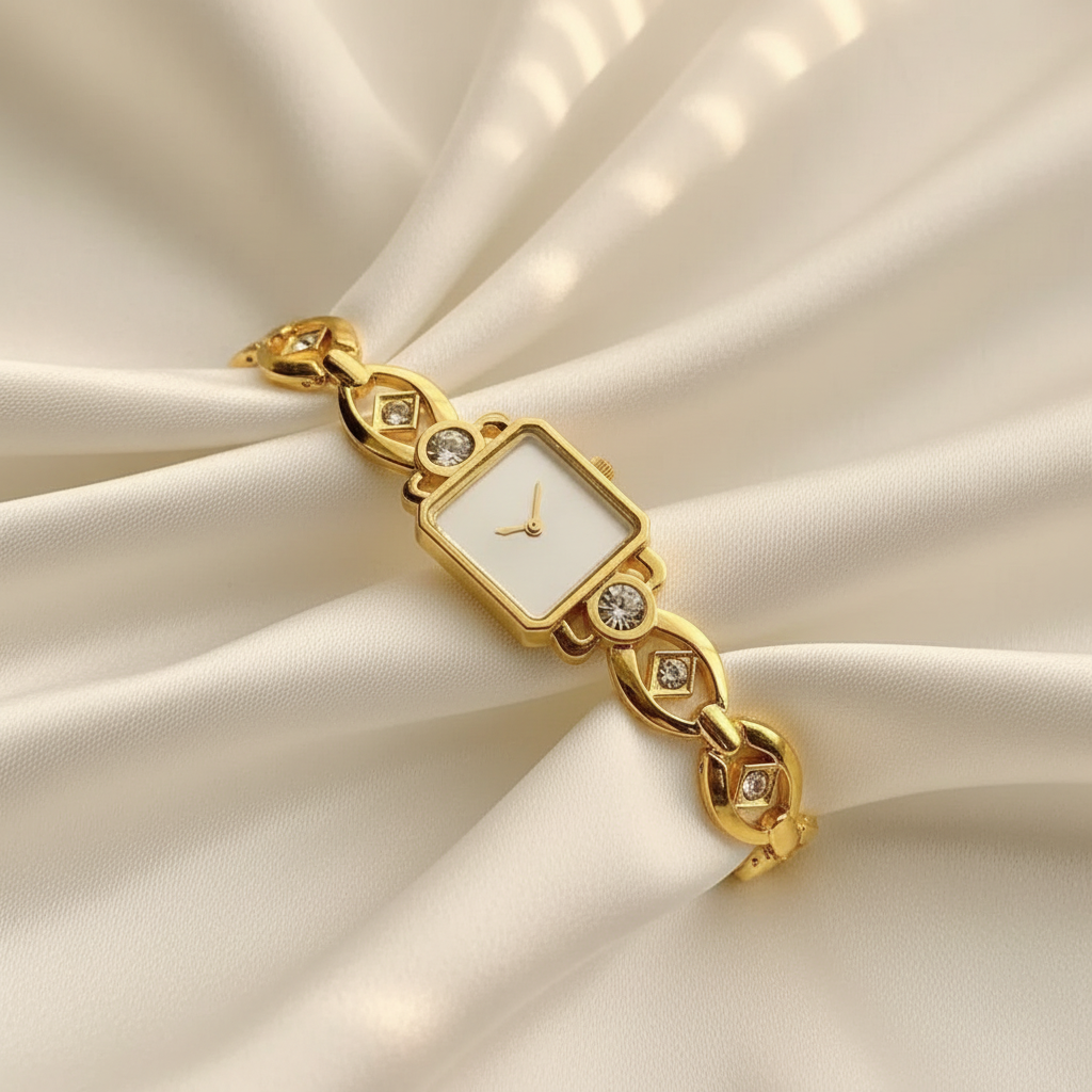 Montre Bracelet Dorée Femme | Style Luxe & Élégant | Quartz
