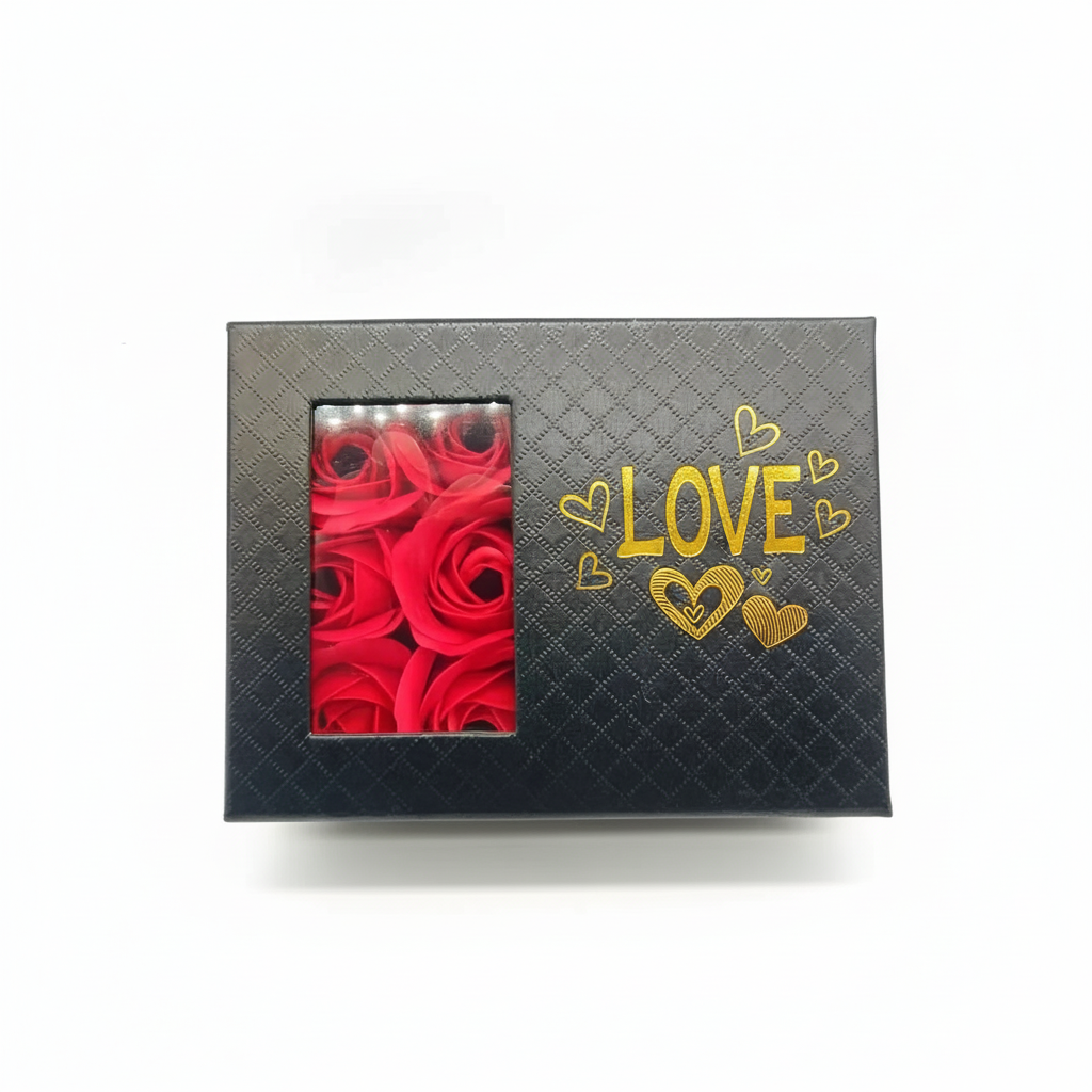 Coffret Cadeau Luxe – 6 Roses Éternelles en Bois • Idée Cadeau Femme