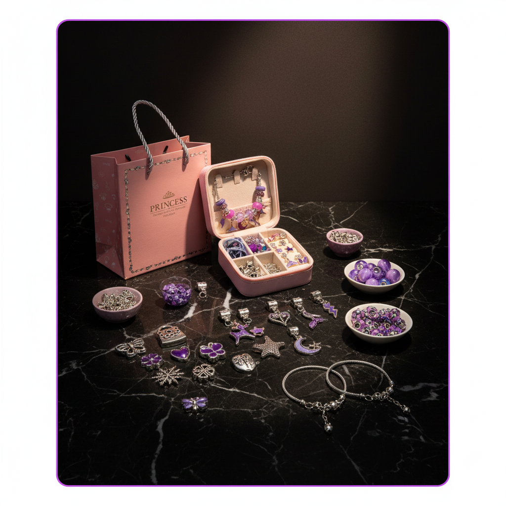 Coffret violet marbre