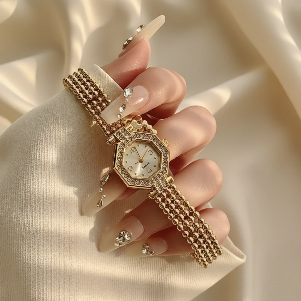 Montre Bracelet Dorée Femme | Style Luxe & Élégant | Quartz