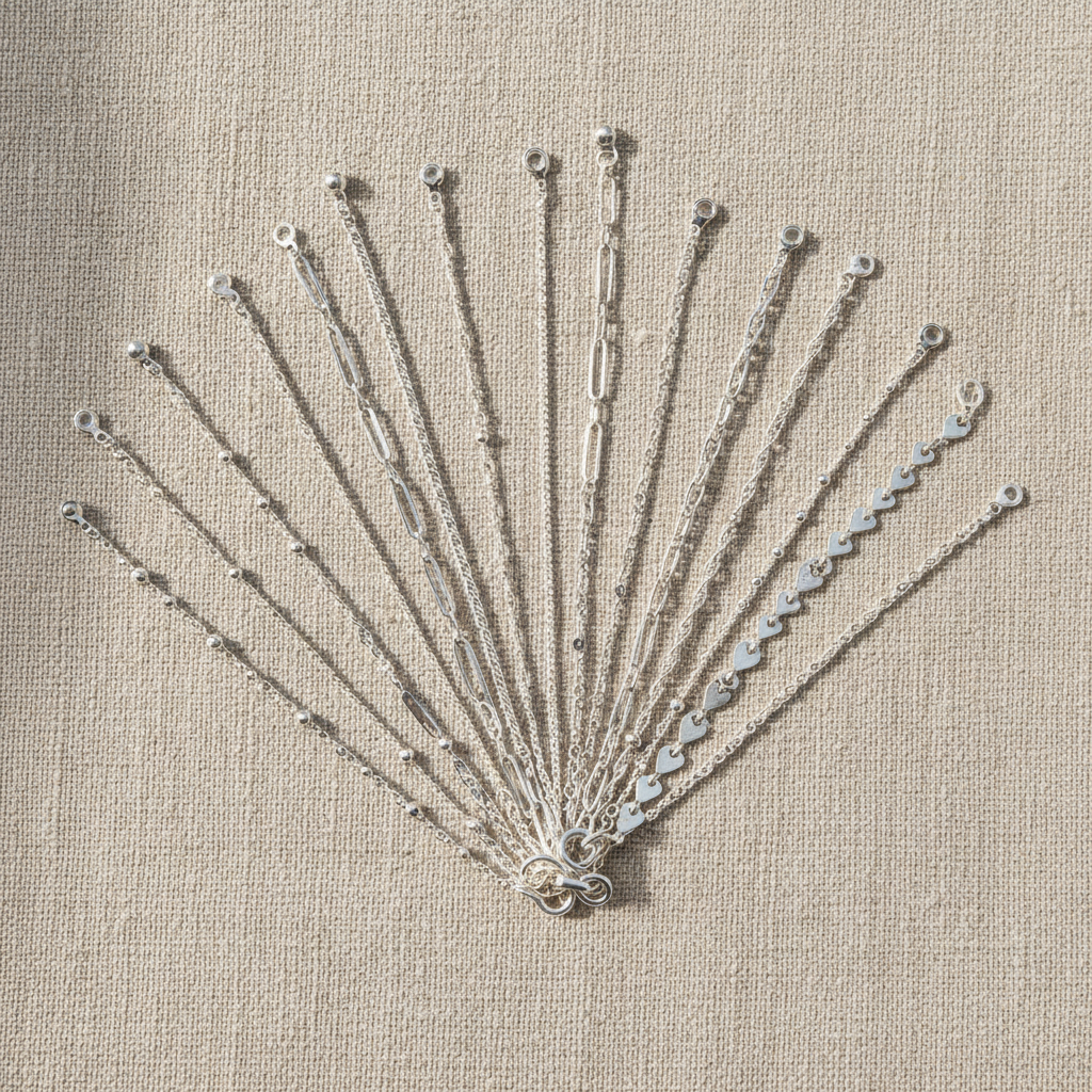 Set 11 Bracelets Chaîne — Plaqué Or 14K · Style Bohème · Stackable